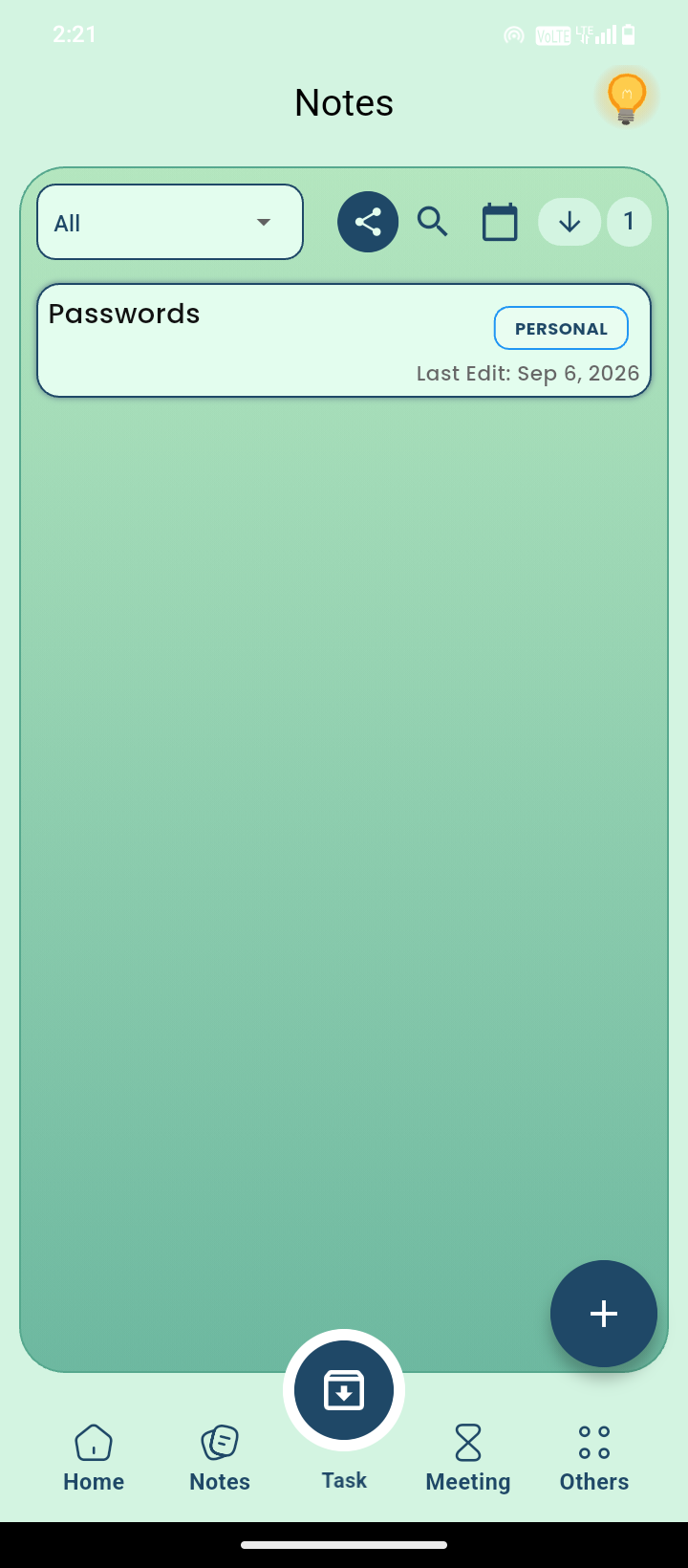 Organizer screenshot 2